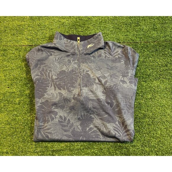 KJUS Other - Kjus 1/4 zip mens medium blue floral lighweight breathable sweater pullover